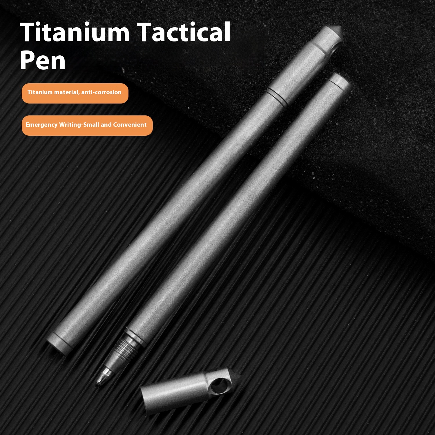 Title 5, Mini Titanium Alloy EDC Portable Keychain Pen