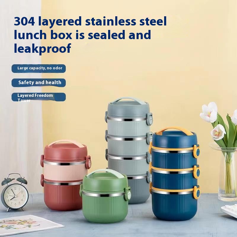 304 Stainless Steel Lunch Box Modern Simplicity