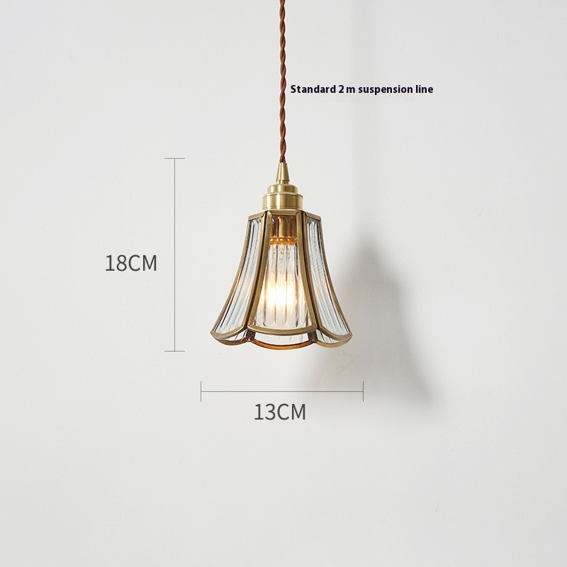 Title 1, Japanese-style Retro Brass Chandelier Nordic Pe...