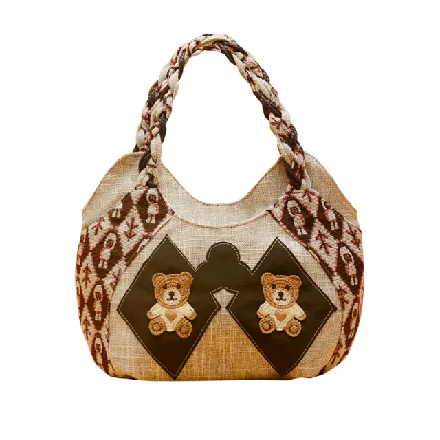 Vintage Artistic Casual Small Bag Handbag Brown - Shop at LoveMi