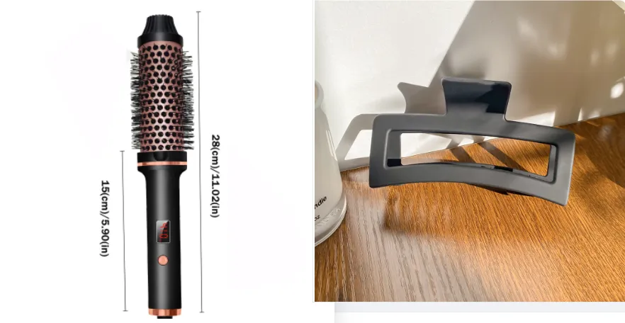 Hair Curler Straight Comb Multifunctional Household Portable - Black Set