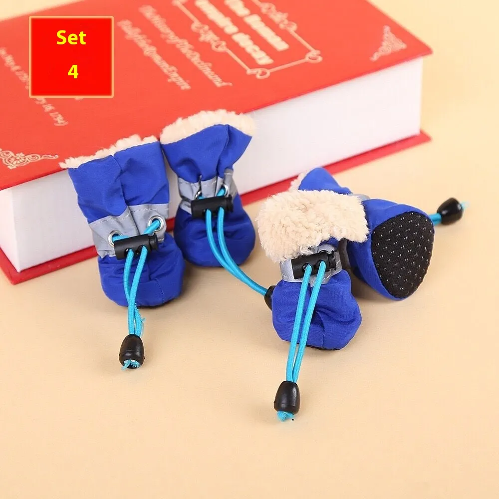 Pet Dog Four Seasons Breathable Soft Bottom Dog Shoes - Brushed Blue