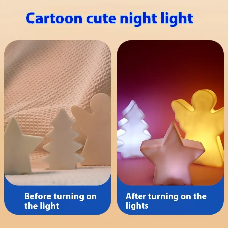 Creative Christmas Gift Five-pointed Star LED Seven-color
