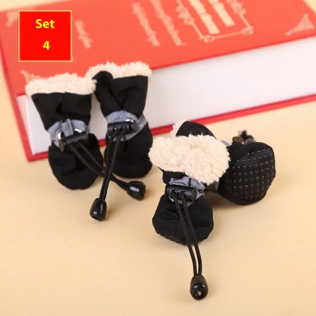 Pet Dog Four Seasons Breathable Soft Bottom Dog Shoes Velvet Black - Shop at LoveMi