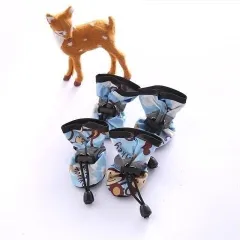 Pet Dog Four Seasons Breathable Soft Bottom Dog Shoes - Blue Monkey - View 1
