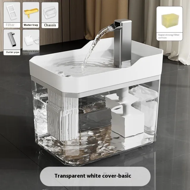 Pet Automatic Water Dispenser Filter Circulating Flowing Live Water Cat Water Fountain White - Shop at LoveMi