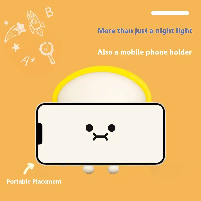 Timing Soft Light Children's Creative Toast Small Night Lamp