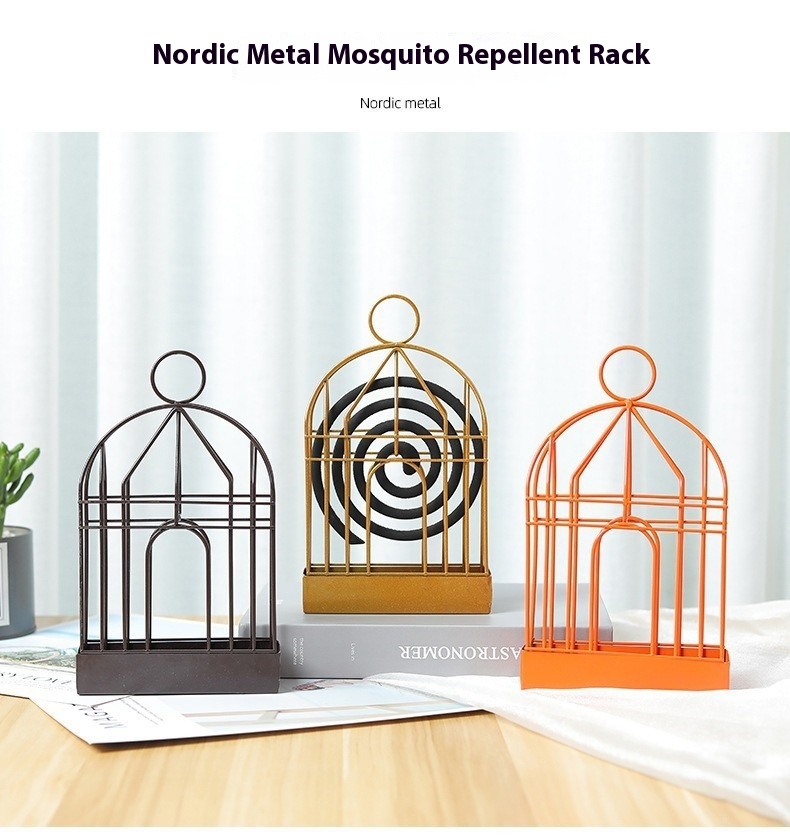 Title 5, Nordic Bird Cage Mosquito Incense Holder Househ...