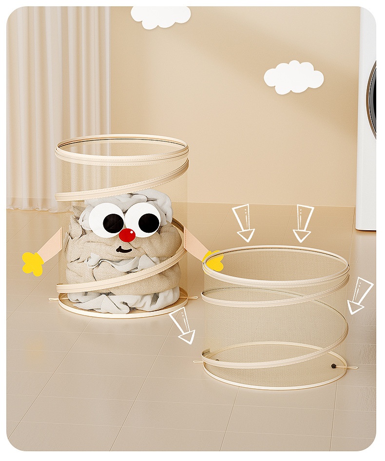 Title 13, Foldable Dirty Toy Clothes With Lid Storage Basket