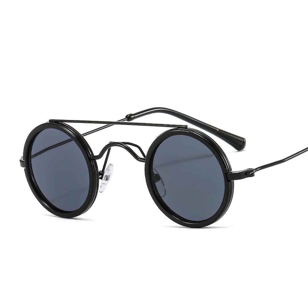 Title 2, Punk Small Round Rim Hip Hop Sunglasses