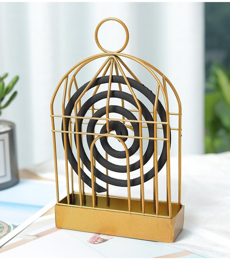 Title 3, Nordic Bird Cage Mosquito Incense Holder Househ...