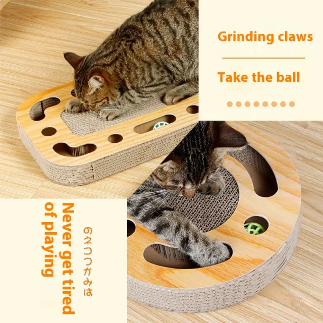 Cat Scratch Board Round Ball Grinding Claw Toy Bullet Plate And Oval Plate - Shop at LoveMi