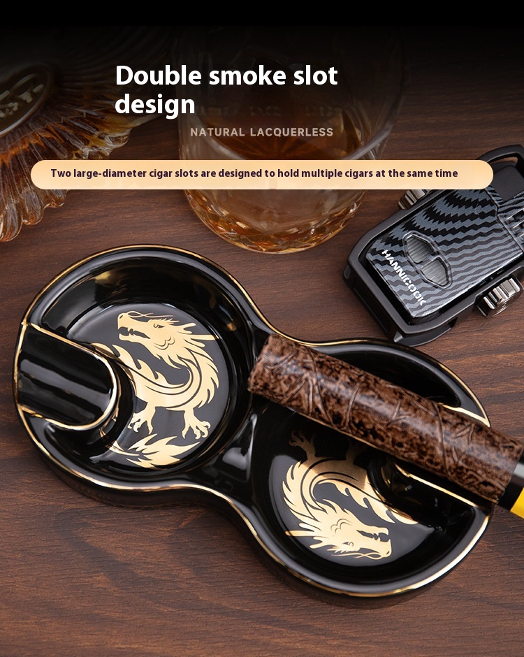 Title 4, 8-shaped Double Smoke Groove Ceramic Portable R...