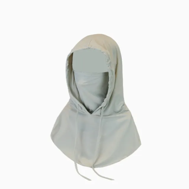 Sun Mask Men's Full Face Ice Silk Breathable Scarf Gray - Shop at LoveMi
