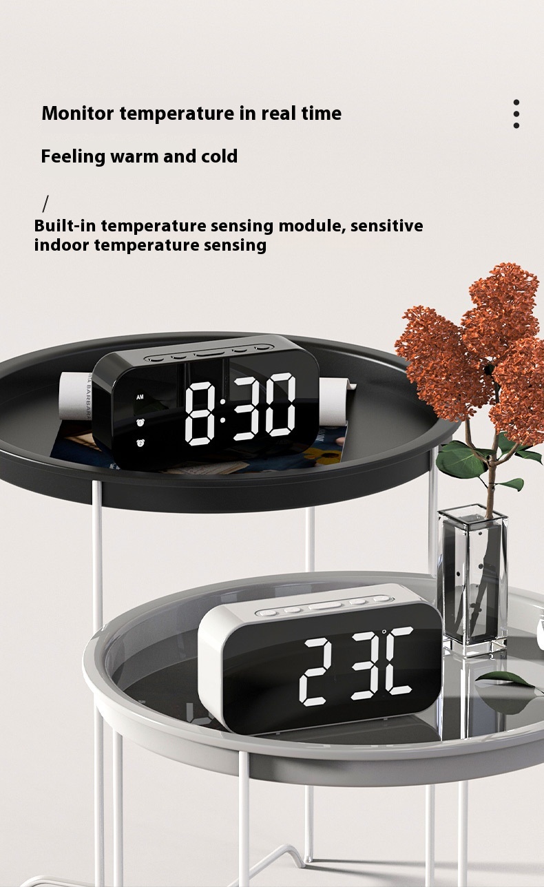 Title 3, Simple LED Electronic Alarm Clock Student Plug-...