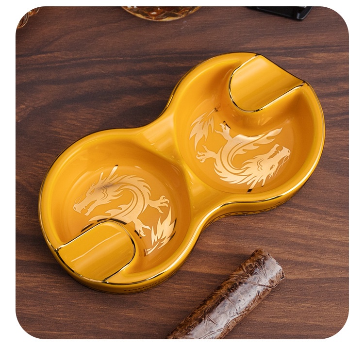 Title 13, 8-shaped Double Smoke Groove Ceramic Portable R...