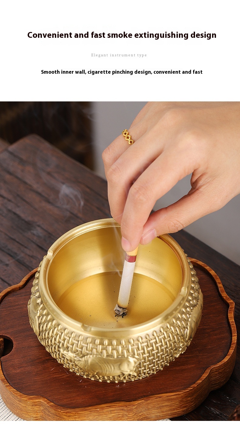 Title 7, Ashtray With Lid Home Crafts Ornaments