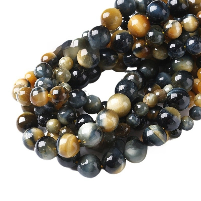 Color Tigereye Scattered Beads Semi-finished Tiger Eye Beaded Bracelet