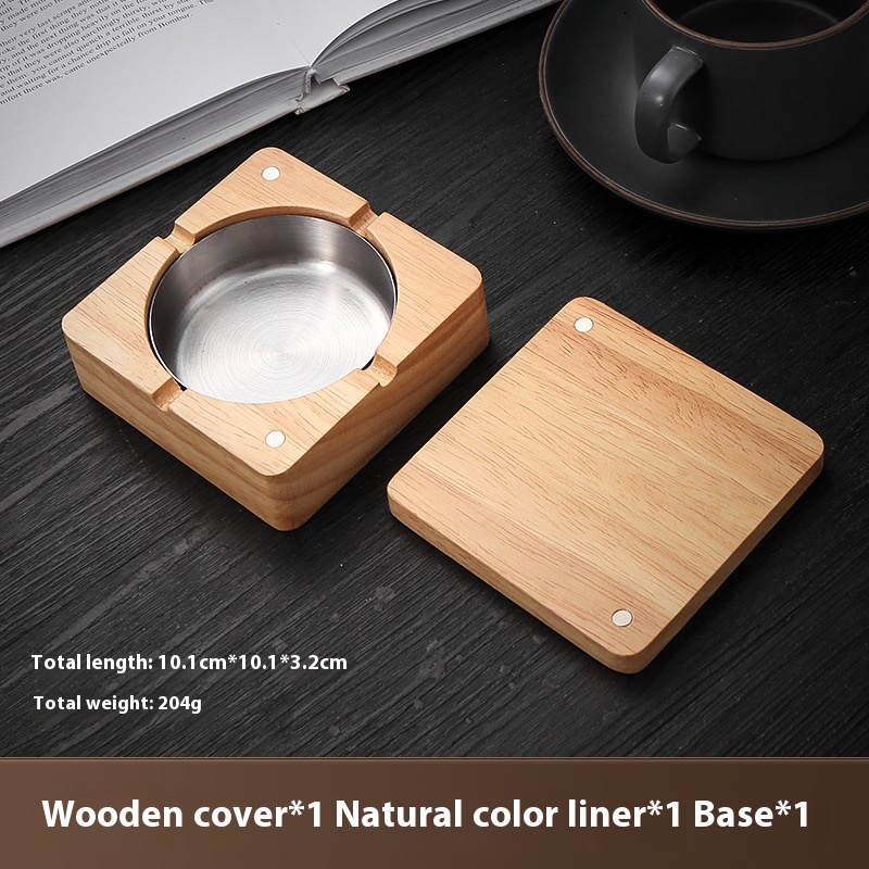 Title 5, Solid Wood Ashtray Creative And Slightly Luxury...