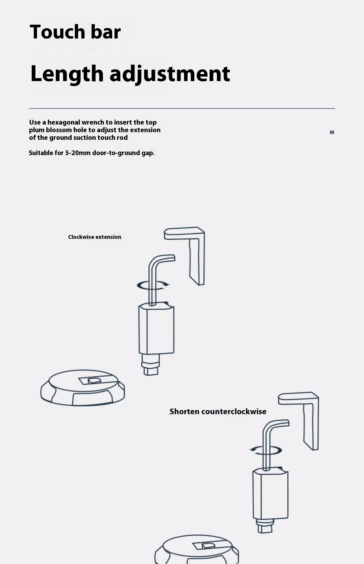 Title 7, Punch-free Mechanical Floor Suction Windproof D...