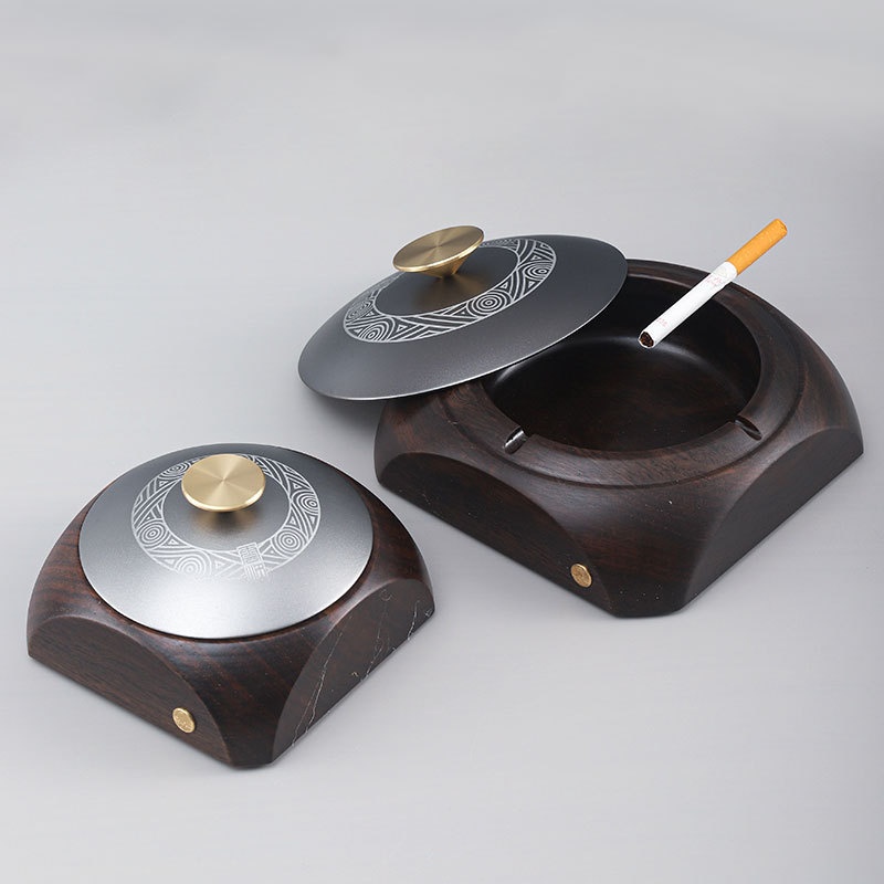 Title 5, Rosewood Solid Wood Ashtray Home Living Room Hi...