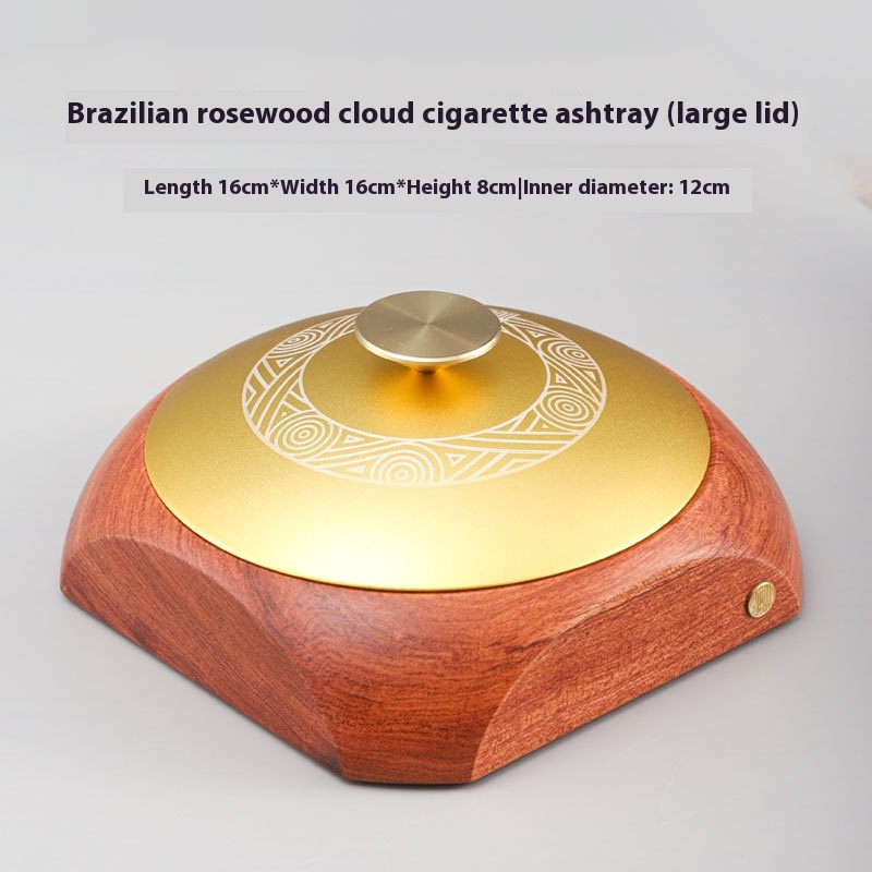 Title 1, Rosewood Solid Wood Ashtray Home Living Room Hi...