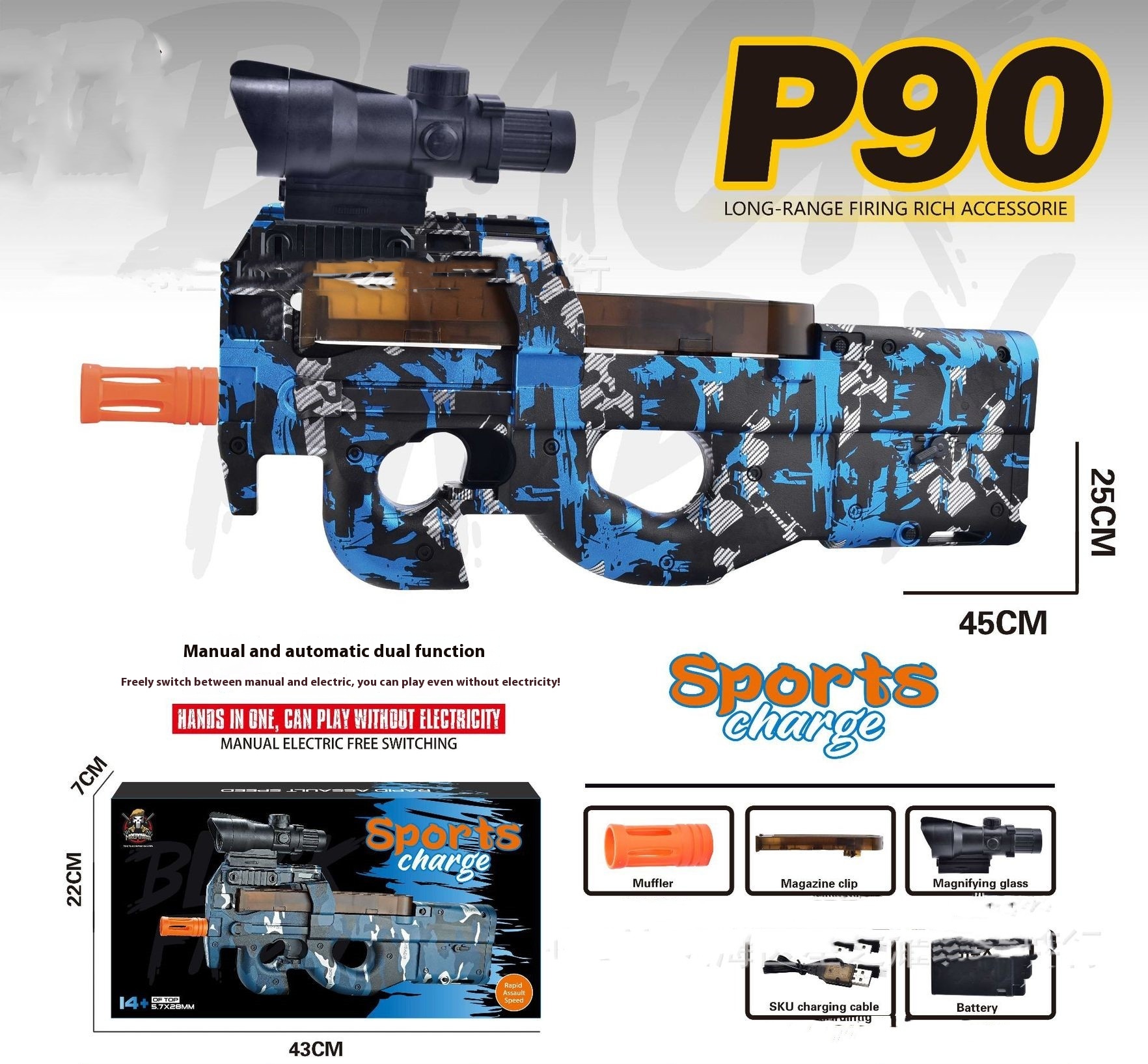 P90A Shadow Blue