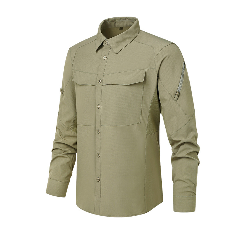 Title 1, Mens Fashion Outdoor Tactics Quick-drying Shir...