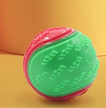 Pet Toy Dog Molar Long Lasting Sounding Training Ball Red Green - Shop at LoveMi