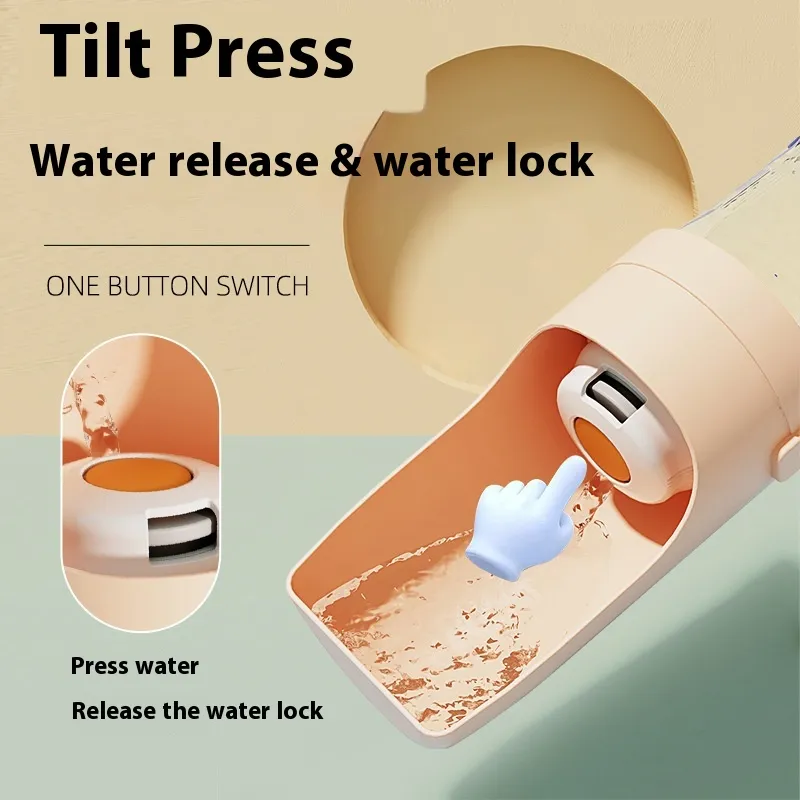 2 In 1 Travel Dog Water Bottle Pet Water Dispenser Feeder Drinking Feeder Dog Outing Water Feeder Pets Outdoor Portable Cup Pet Products – image 10