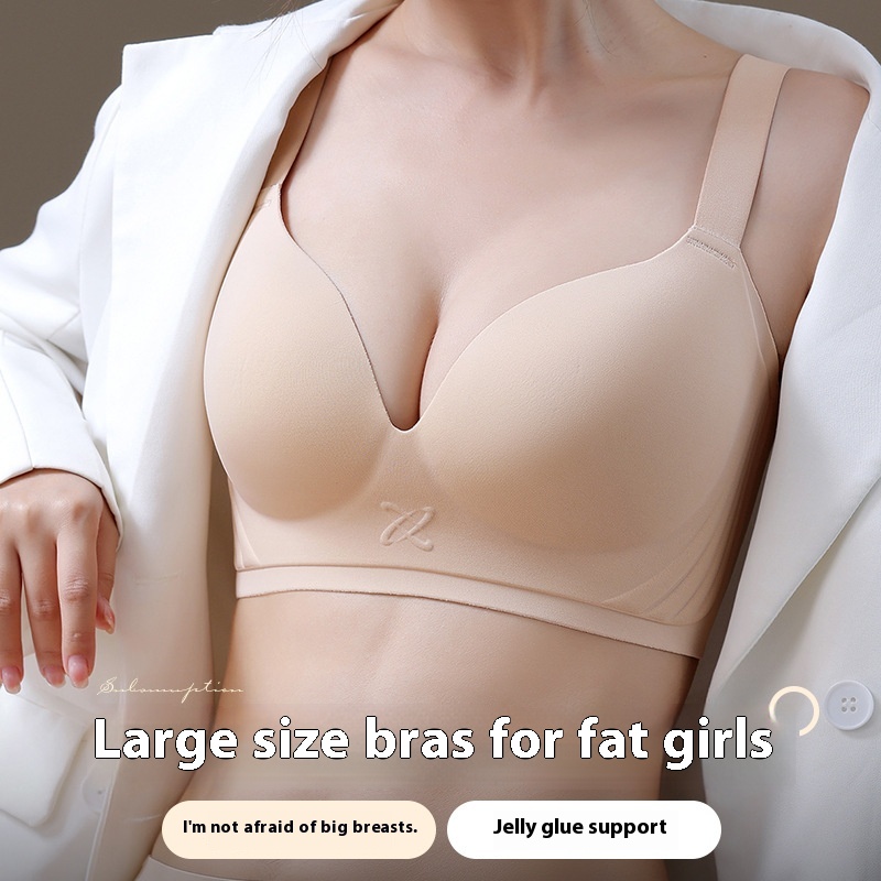 Title 3, Traceless Plus Size Bra For Women Push Up Breas...