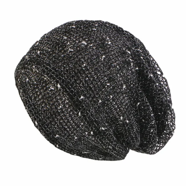 Cotton And Linen Breathable Mesh Dual purpose Twist Woven Hat Black - Shop at LoveMi