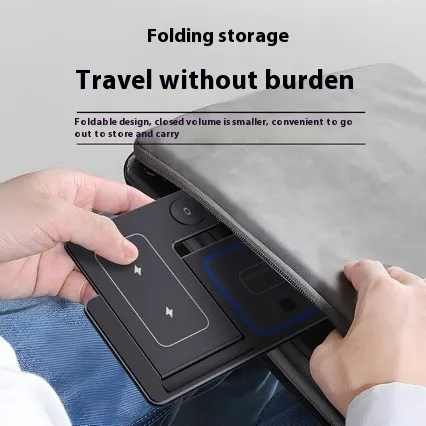 15W 3 In 1 LED Fast Wireless Charger Stand Foldable Charging Station For Smart Phone 15 14 13 12 11 IWatch 9 8 7 6 5 Airpods Pro – image 4