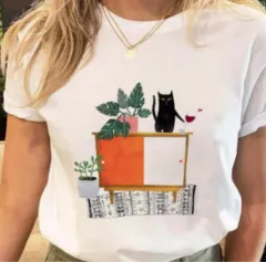 Street Hip Hop Women's Plus Size Short Sleeved T Shirt - 16Style - View 1