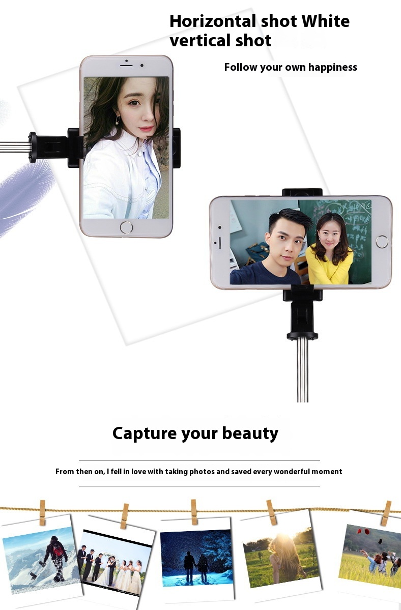 Title 10, Bluetooth Selfie Stick mit Fernbedienung für Ha...