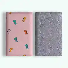 Pet Double-sided Cotton Wool Blanket Kennel Mat - Pink Dinosaur - View 1