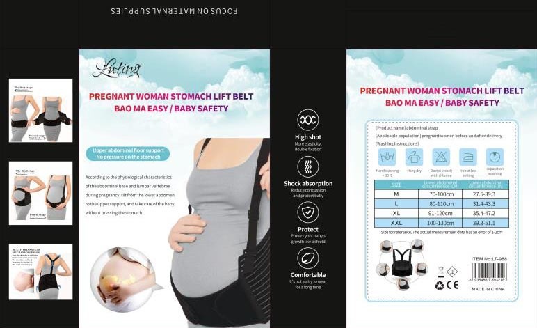 Title 8, Breathable Belly Band Reduce Lumbar Pressure Be...