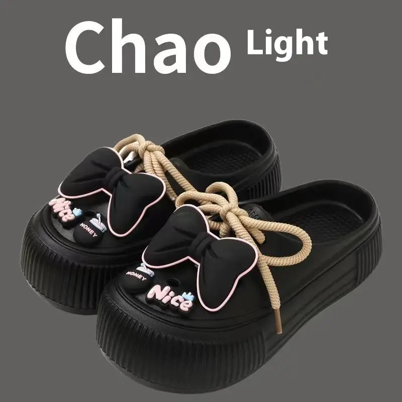 Platform Sponge Cake Internet-famous Outdoors Classic Style Slip-on Slippers
