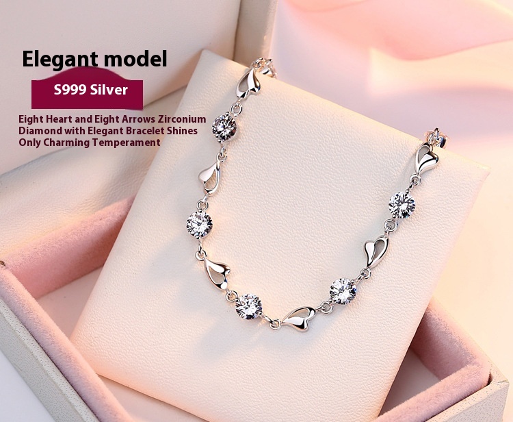 Silver Bracelet For Women - Perfect Romantic Gift