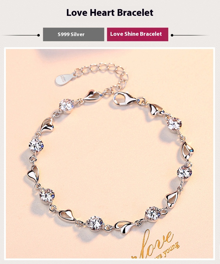 Silver Bracelet For Women - Perfect Romantic Gift