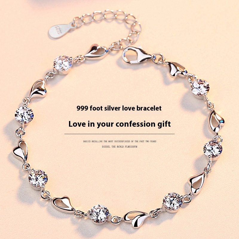 Silver Bracelet For Women - Perfect Romantic Gift