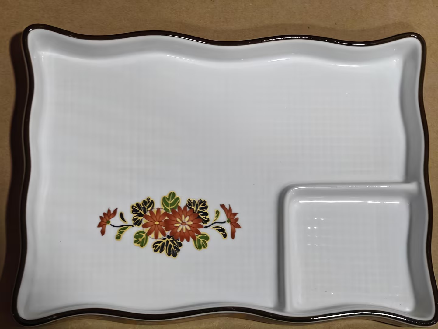 Red Square Plate 8.5inches