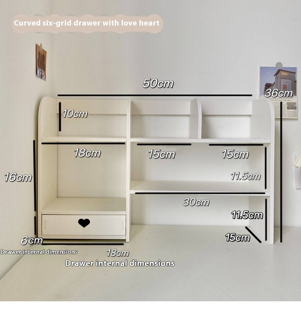 Title 9, Desktop Vertical Dormitory Students Hook Drawer...