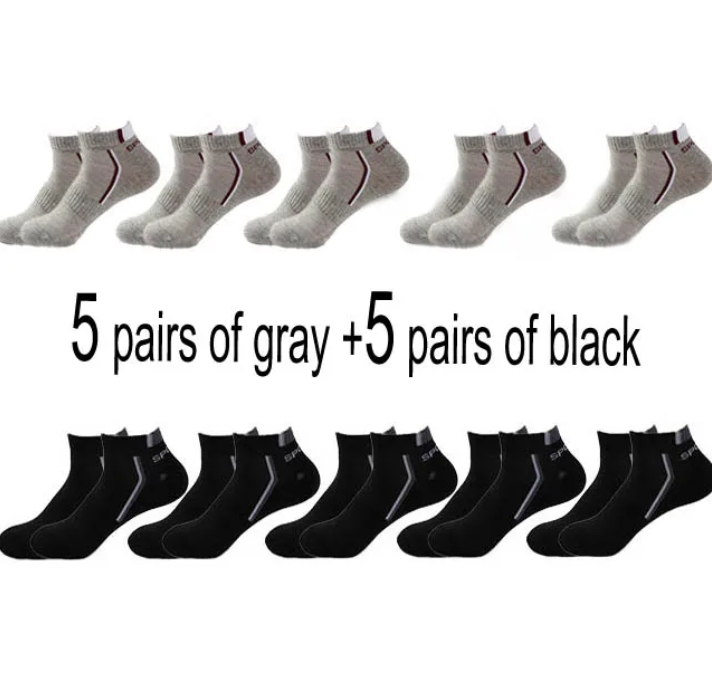 5 grey 5 black