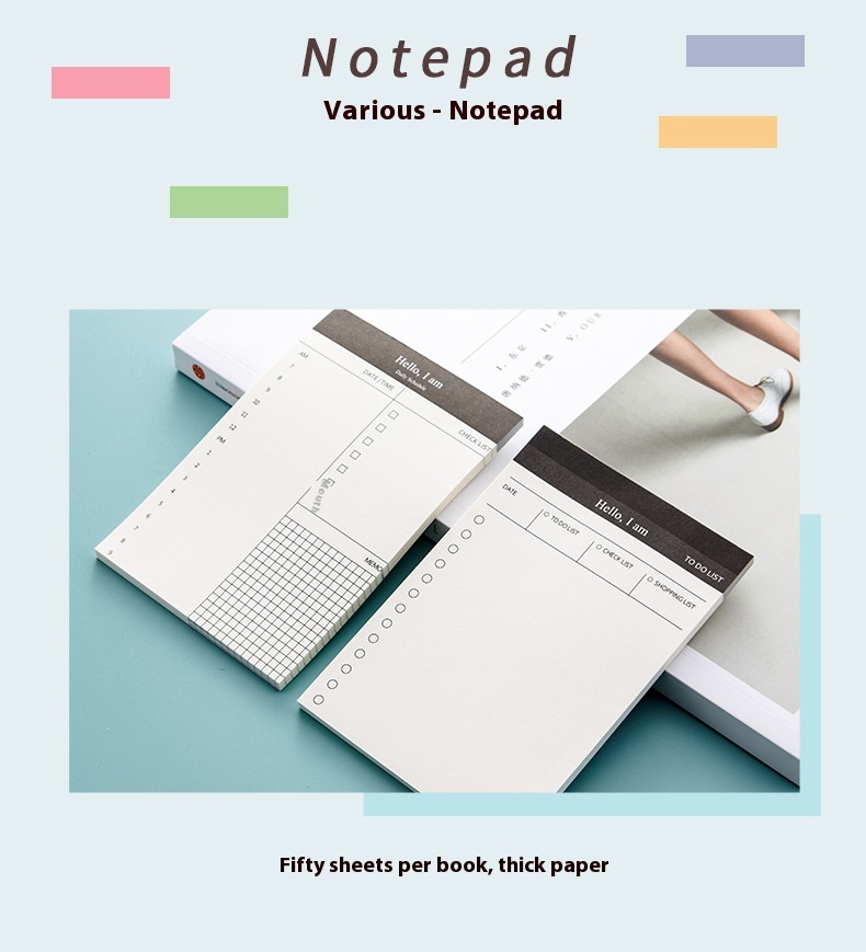 Title 7, Portable Notepad Schedule Daily Planner