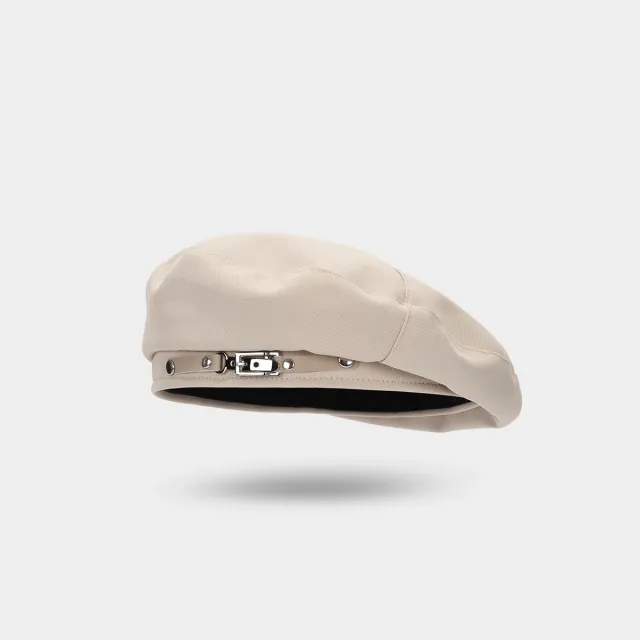 Black Design Sense Minority All match Painter Cap Beige - Shop at LoveMi