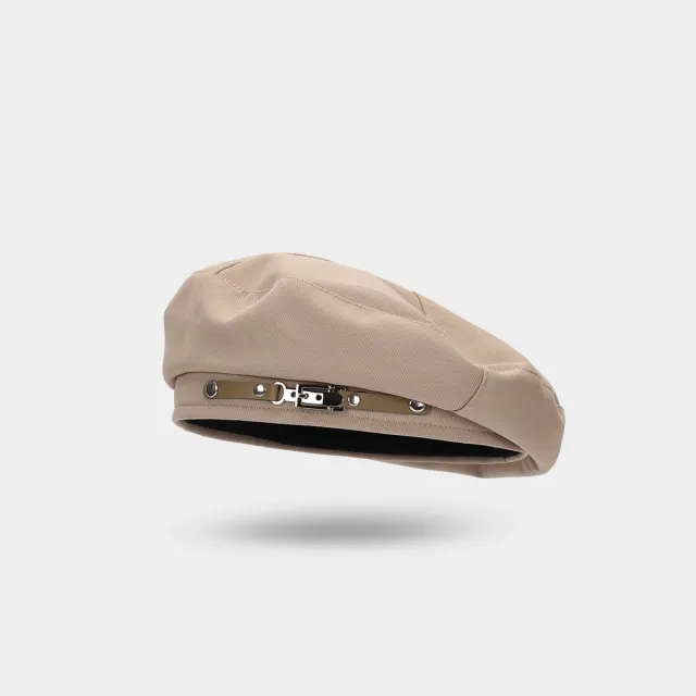 Black Design Sense Minority All match Painter Cap Khaki - Shop at LoveMi