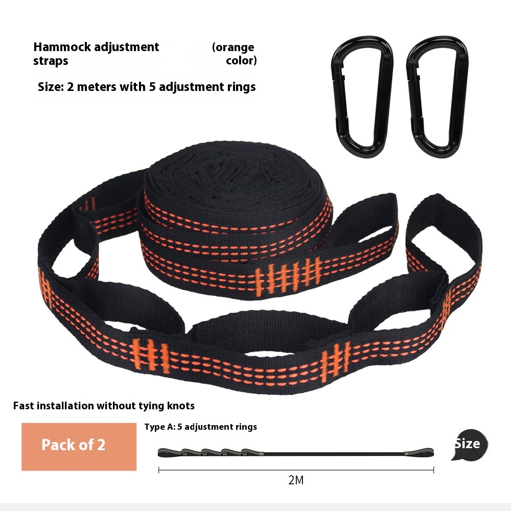 2 M 5 Rings Orange 2 Buckles