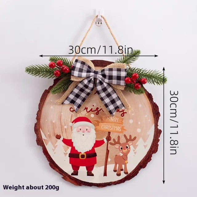 Christmas Decoration Wooden Hang Tag Country Wooden Ornaments Gp09B - Shop at LoveMi