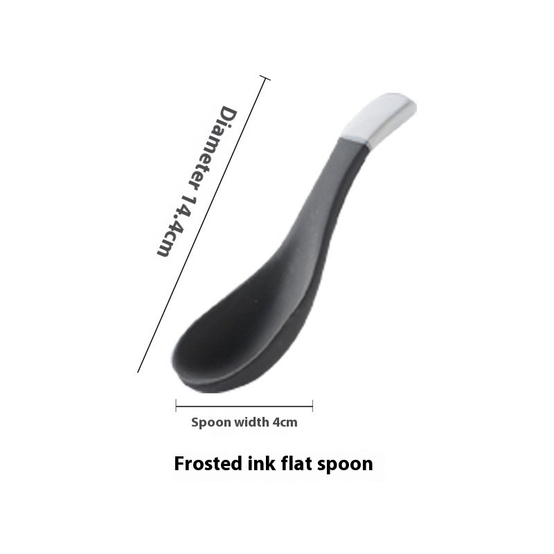 Frosted Ink Flat Spoon